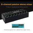 thumbnail image 3 of lionlar 8 in 2 Out AV Switch RCA Switcher Audio Distribution Speaker 8-Channel L/R Audio, 3 of 9