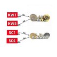 thumbnail image 2 of Locksmith Lishi 2 In 1 Tools Kw5 For Door Civil Lock Opener Hand Tool Professional Locksmith Hand Tool, 2 of 5