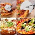 thumbnail image 3 of Cortador de pizza/cortador de tartas de acero inoxidable, fácil de limpiar, rueda cortadora de Pizza, la mejor opción para pasteles, rueda cortadora de Pizza de acero inoxidable, 3 of 5