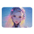 thumbnail image 1 of YST Future Surrealism Girl Bath Mat Anime Robot Bathroom Rugs 3D Cartoon Style Non Slip Bath Rug, Sci-Fi Virtual Reality Floor Rug Carpets 20"X32" (Water Absorbent), 1 of 5