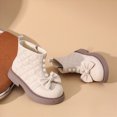 thumbnail image 4 of KPOPLK Kids Printed Leather Boots Bright Warm Winter Booties Colorful Pattern Ankle Boots for Girls Flexible Sole(2,Beige), 4 of 6