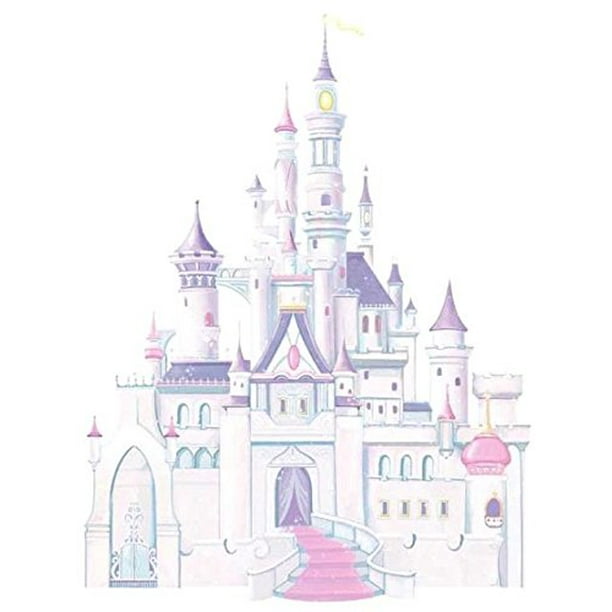 Disney Princesse - Princesse Château Peel & Stick Stick Autocollant de Mur Géant