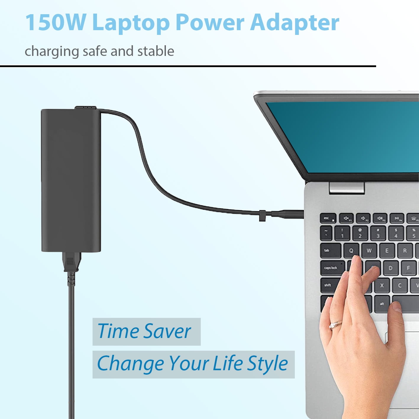 150W 7.7A Charger Power Adapter for HP OMEN 15 17/Pavilion Gaming 15 17 Laptop/Zbook 15 G3 G4 G5 G6, TPN-CA11 TPN-DA09 L32661-001(Can Not Replace HP Omen 200w 230W Chargers)