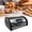 Gray, variant on NOVELAR Spacious Bread Keeper, Iron Construction for Lasting Freshness, Holds Various Shapes and Sizes, Easy to Clean and Maintain