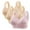 Pink 1, variant on FAIWAD 3Pc Wireless Bras for Women Plus Size Full Coverage Front Closure Bralettes No Underwire Breathable Everyday Bra
