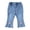 Blue C, variant on Asxite Toddler Girls Jeans Casual Flared Leg Pants Bow Detail Side Slit Pockets 6 M-5 Y