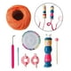 thumbnail image 5 of Juego de telar para tejer, hilo de lana, agujas de crochet, kit de herramientas para hacer calcetines y bufandas B, 5 of 9