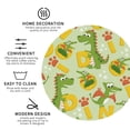 thumbnail image 4 of Bingfone Vintage Cartoon Dinosaurs Leather Drinks Coasters With Set Of 6,Suitable For Home Kitchen,Coffee Cup Coasters Home Gift, 4 of 9