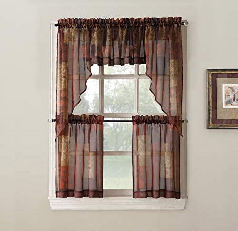 No. 918 Eden Rod Pocket Window Tier Pair