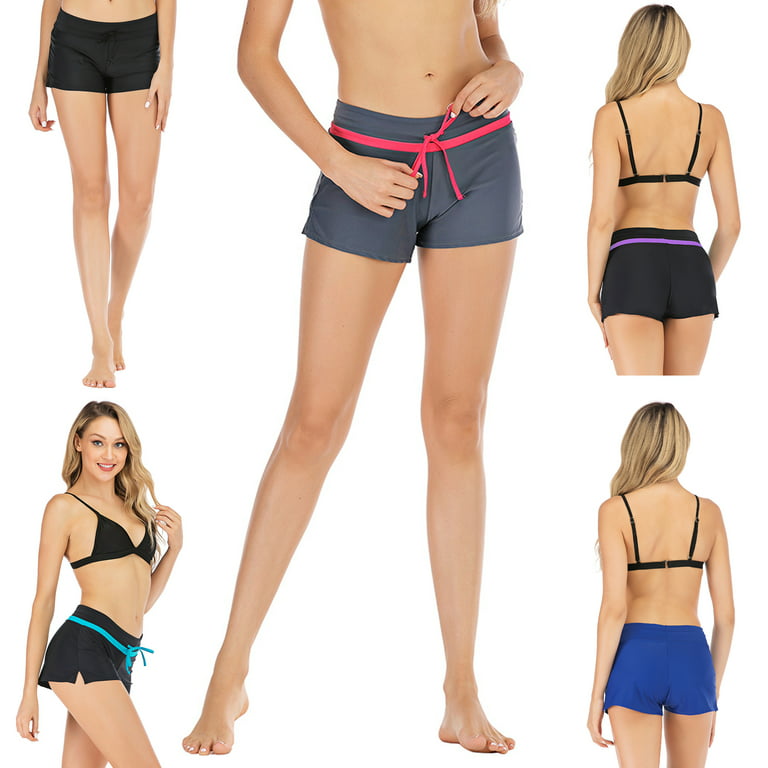 Women's Short Swim Shorts Plus Size Swimming Board Shorts for Beach  Poolside Casual Sunscreen wear Honeymoon SPA Water park 