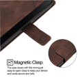 thumbnail image 3 of Wallet Case for Samsung Galaxy S26 Pro with Card Slots & Stand, Shockproof Scratch-Resistant Cover Brown, 3 of 6