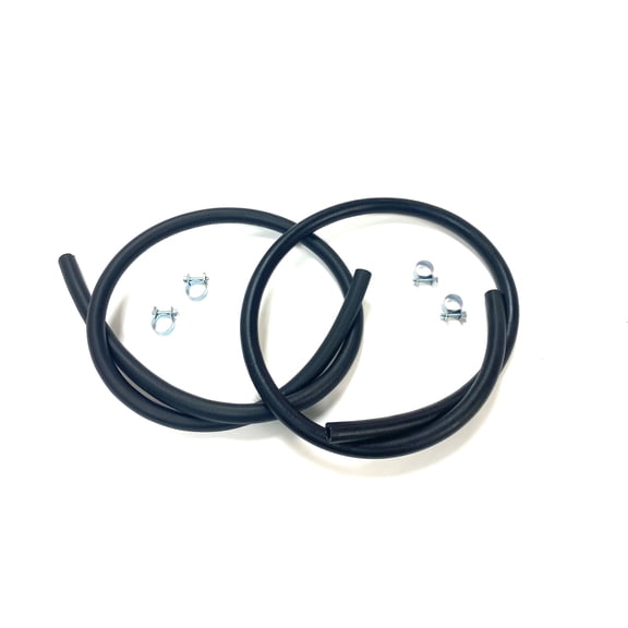 The Stop Shop Fuel Hose 30R7 5/16 Inch And 3/8 Inch I.D. 3 Feet Of Each Size With Clamps, Made In USA