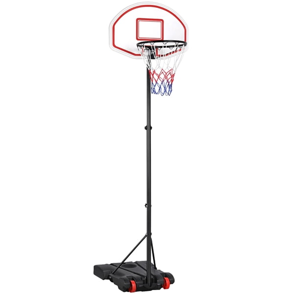 Portable Height Adjule Basketball Hoop System Stand Indoor Outdoor W Wheels 29 Inch Backboard Com