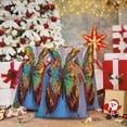 thumbnail image 6 of Naloa Oil Painting Beautiful Butterfly Drawstring Christmas Bags, 3D Xmas Gift Bags, Christmas Wrapping Bags, Xmas Goodie Bags, Treat Pouch Bags, Party Favor Bags-Small, 6 of 9