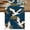 Blue, variant on White Crane Table Runner, Golden Chinese Auspicious Clouds Vintage Beige Washable Cotton Linen Table Runners 36 Inches Long, Dresser Scarf Runner for Nightstand/End Tables/Round Tables 13''x36''