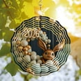 thumbnail image 3 of Elegant Metal Hanging Wind Spinners & Chimes for Yard & Garden - Decorative Circular Design with Shimmering Gold Accents, 3 of 6