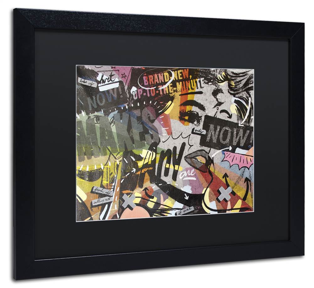 Dan Monteavaro 'Anyone Now' Black Matted Framed Art
