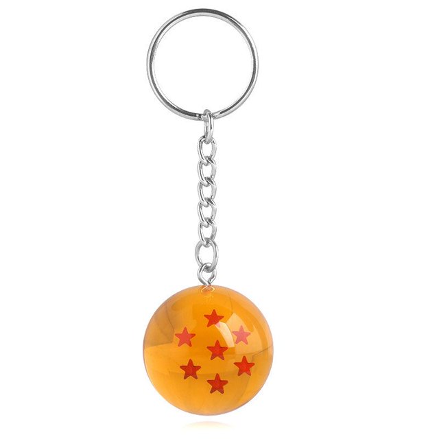 LLavero de Goku de bola de dragón, colgante creativo de bola de siete estrellas, accesorios de llavero de moda, llaves de coche, regalo de joyería nuevo