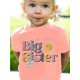 thumbnail image 1 of Camiseta gráfica "Big Sister" para niña - Algodón suave, manga corta, cuello redondo - Top informal perfecto para el verano, 1 of 7