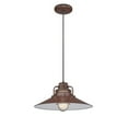 thumbnail image 5 of RRRC14-CP-Millennium Lighting-R Series - 1 Light Pendant-9.5 Inches Tall and 14 Inches Wide Copper  Satin Black Finish with Etched Glass, 5 of 7