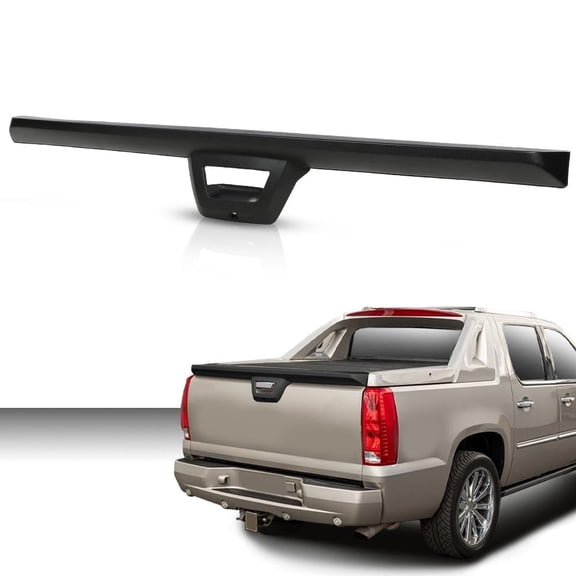 Tailgate Gate Molding Spoiler w/Camera Hole Fit for Chevy Avalanche 2007-2013/Fit Cadillac Escalade EXT 2007-2013 Textured