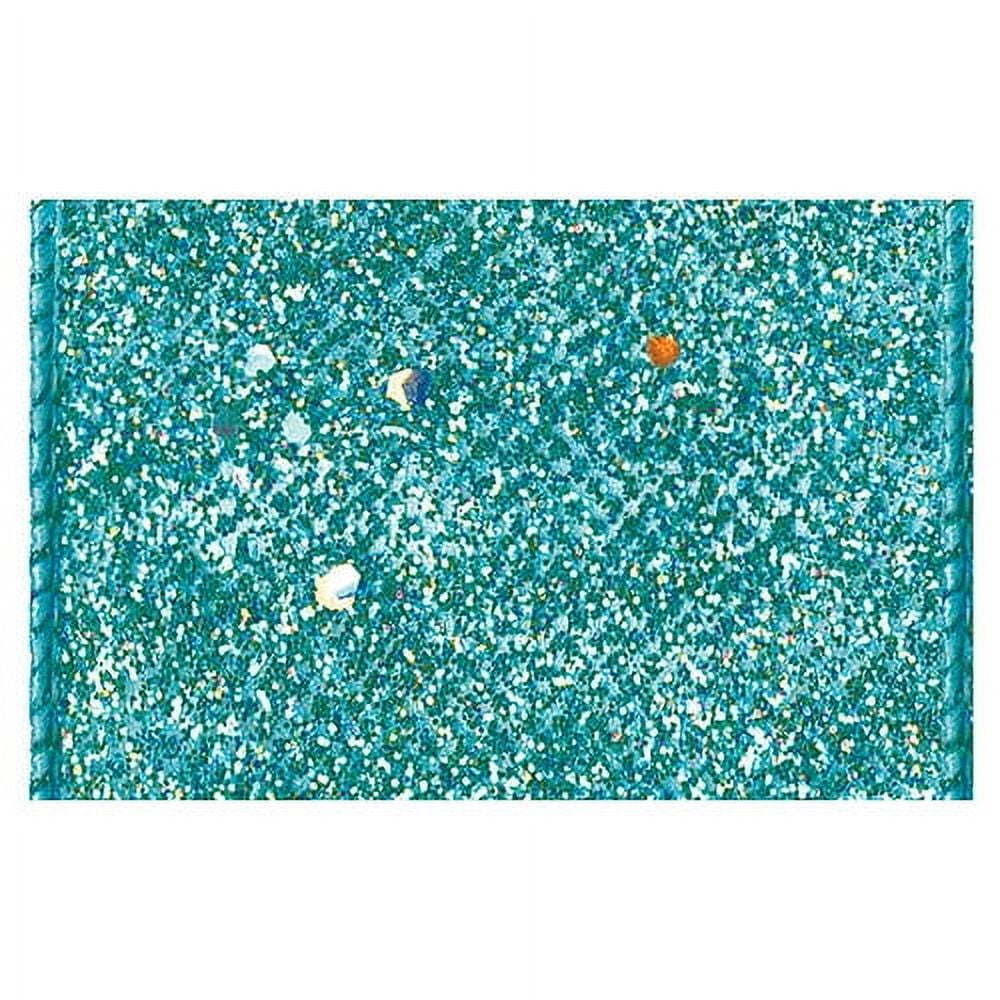 Offray Ribbon, Aqua Blue 1 1/2 inch Wired Edge Metallic Ribbon, 9 feet