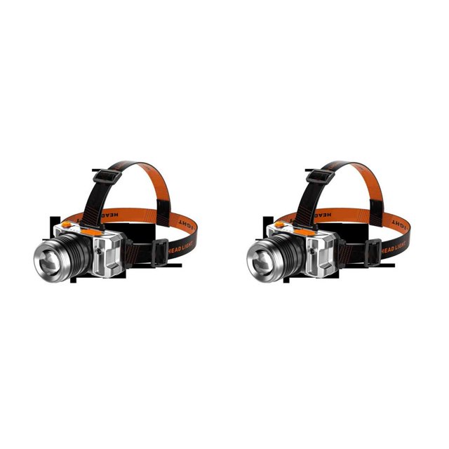 Billuyoard Headlamps Flashlight Headlight Powerful Head-Mounted Sensing Frontal Lantern Charging Outdoors Climb Forehead Hunting Tipo 1 2piezas