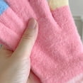 thumbnail image 4 of NAISIBABY Girls Knitted Gloves, Soft Thermal Stretchy Full Finger Winter Outdoor Snow School Mittens Hot Pink Free Size, 4 of 4