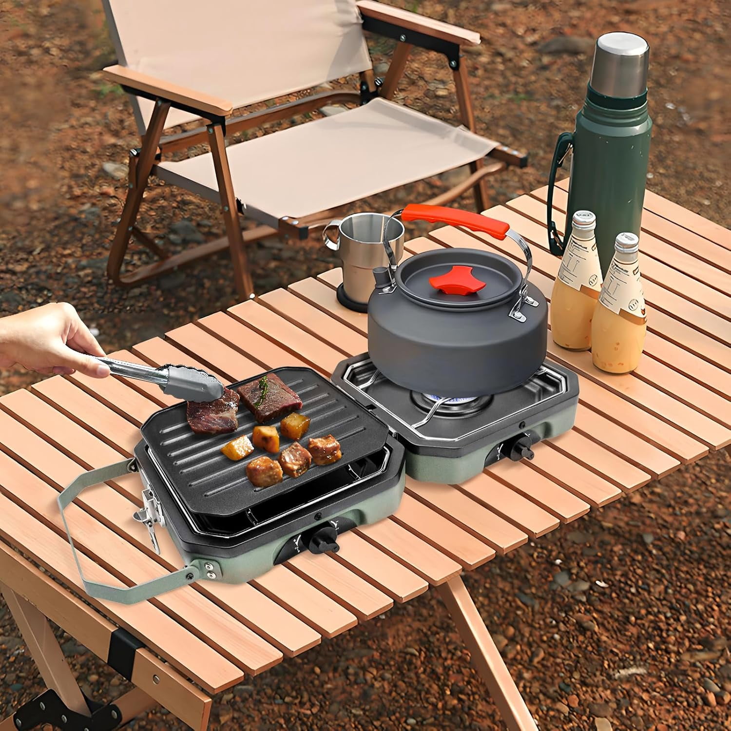 Okinawa Prefecture Coleman Portable Gas Stove SUSUJUNE 3-Burner