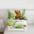 thumbnail image 5 of Erosebridal Kawaii Capybara Twin Comforter Sets 3-Piece For Boys Girls,Kids Chic Floral Flowers Bedding Set,Luxury Bedroom Decor, 5 of 7