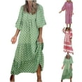 thumbnail image 4 of Tejiojio Womens Oversized Sweatshirts Fall Clearance Geometric Printed Bubble Sleeved Dress, 4 of 6