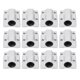 thumbnail image 1 of Bloque deslizante de cojinete 12 piezas Bloque deslizante de cojinete de movimiento lineal Tipo de caja Unidad deslizante CNC Buje para rodillo SCS8UU Equipo electrónico Maquinaria de impresión de emb, 1 of 14