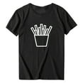 thumbnail image 4 of Baqcunre Valentine'S Day Shirts For Women Fashion Valentine's Day Short Sleeve Crew Neck Top Tee Shirt Blouse(Black S-XXL),Womens Tops Graphic Tees For Women Shirts For Women Womens Tops, 4 of 4