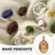 thumbnail image 3 of 5 bandejas colgantes de acero inoxidable con bisel para hacer joyas., 3 of 5