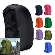 1Pc 35L Black Waterproof Dust Rain Cover Travel Hiking Backpack Camping Rucksack Bag