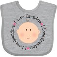 thumbnail image 3 of Inktastic I Love Grandma Baby Shower Boys or Girls Baby Bib, 3 of 4