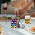 thumbnail image 5 of Yayeee Ashtray with Lid for Cigarette Smokeless Stainless Steel Home Ash Holder, Purple Wavy Plaid, 5 of 7
