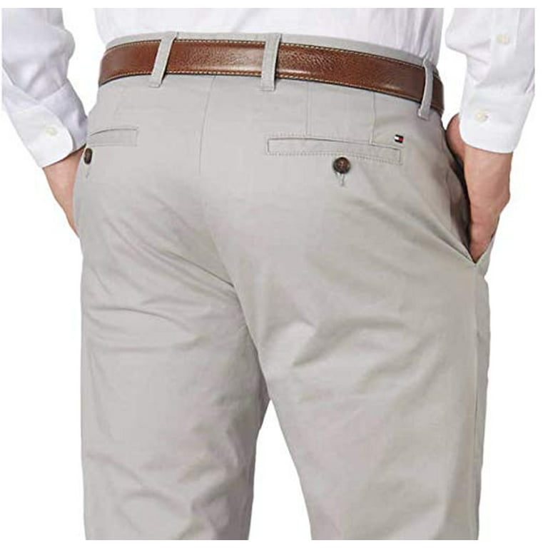 Hilfiger Mens Fit Chino Pants (Drizzle, 34x30) - Walmart.com