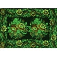 thumbnail image 1 of Ahgly Company Indoor Rectangle Medallion Green French Area Rugs, 2' x 3', 1 of 1