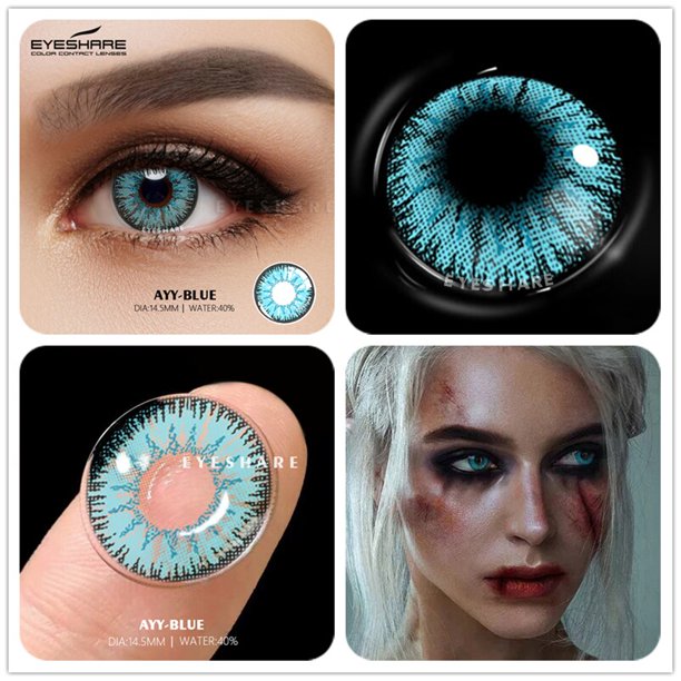 EYESHARE-lentes de contacto coloridas para Halloween, lentes de contacto coloridas para Cosplay, cosmético para pupila hermosa, 1 par