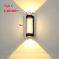 thumbnail image 3 of Lámpara de pared LED para exteriores, moderna y sencilla, resistente al agua IP65, luz ascendente y descendente, lámpara de patio, luz de pared para pasillo, aplique de pared exterior, 3 of 5