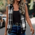 thumbnail image 6 of Plaid Vest for Women Plus Size V-Neck Sleeveless Flannel Layering Piece for Casual Fall Spring Outfits Outdoor Wear, 6 of 7