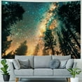 thumbnail image 4 of Shiartex  Large Galaxy Tapestry Wall Hanging Forest Starry Tapestry Tapestry Tree Tapestry Starry Night Sky Tapestry Nature Wall Tapestry Landscape Tapestry for Dorm Living Room Bedroom 40x60inch, 4 of 6