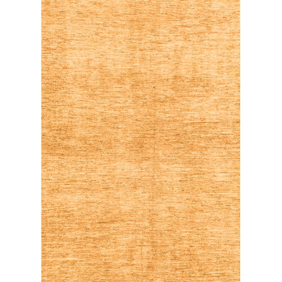 Ahgly Company Indoor Rectangle Abstract Orange Modern Area Rugs, 5' x 8'