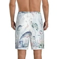 thumbnail image 3 of Easygdp Sea Animals Men's Short Pajama Pants, Sleep Shorts, Household Pants, Casual Pants with Pockets - Medium, 3 of 9