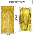 thumbnail image 2 of 36.2"x96.5" Gold Fringe Curtain Backdrop Birthday Bachelorette Party Decorations,Tinsel Curtain Backdrop for Parties,Door Streamers,Glitter Streamer Fringe Backdrop for Birthday Decoration, 2 of 7
