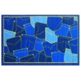thumbnail image 1 of Tapis rectangle amusant pour enfant Poches de jean multicolore nylon, 1 of 2