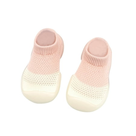 

Qufokar Baby First Walking Shoes Girl Size 8 Toddler Cleats Soccer Walkers Toddler Colors Indoor First Baby Mixed Mesh Socks Elastic Shoes Baby Shoes