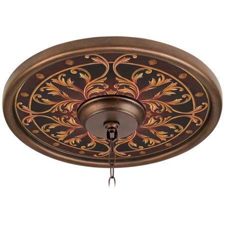 Tracery Jewels 16 Wide Bronze Finish Ceiling Medallion