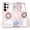 Pink, variant on For Samsung Galaxy S26 Ultra 5G Transparent Case (Compatible With MagSafe) With 360° Rotation Invisible Magnetic O-Ring Stand Military-Grade Shockproof Phone Case,Pink,For Galaxy S26 Ultra 5G